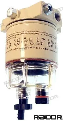 Racor Gas Engine Filter Rac120As - 4 Ports, Compact Design