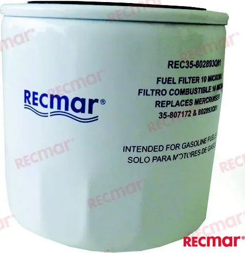 [REC35-802893Q01] Mercruiser 10 Micron Fuel Filter 3-3/4" | Rec35-802893Q01
