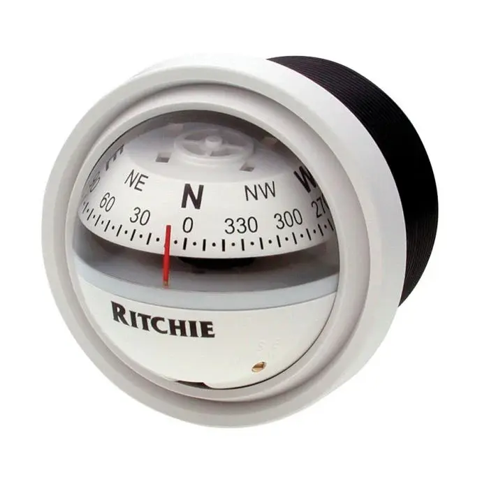 Ritchie Navigation Compass V-57 White Ritv-57W - Durable Marine Compass