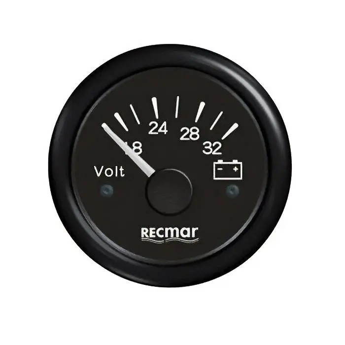 [RECKY13201] VOLTMETER Goldenship Recky13201 Black Voltmeter 8-32V For Instrumentation