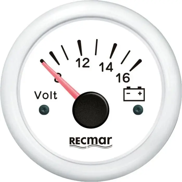 VOLTMETER Voltmeter 8-32V White | Recky13305 | Precision Instrumentation