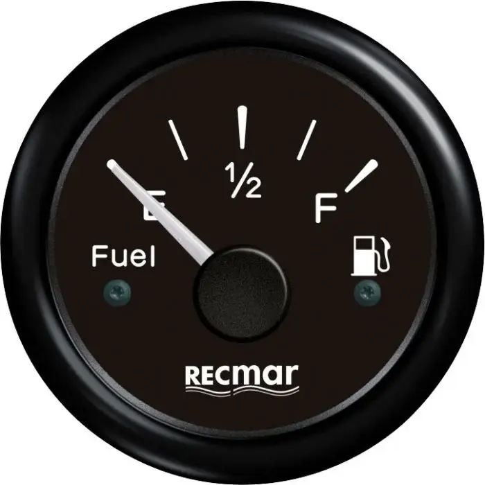 [RECKY10200] FUEL LEVEL EUROPEAN 0-190 Fuel Level Gauge 0-190º Black Recky10200 | Instrumentation
