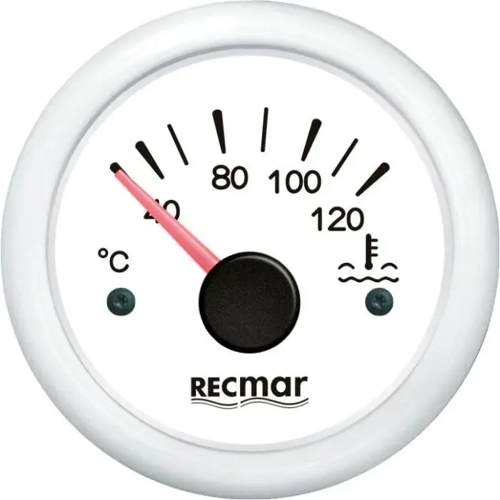 WATER TEMPERATURE Water Temperature Gauge 40-120ºC White | Recky14304 | Instrumentation