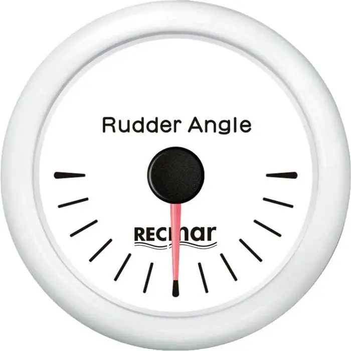 RUDDER ANGLE 0/190 R-L Rudder Angle Indicator 0/190º R-L White | Recky09309 | Marine Instrument