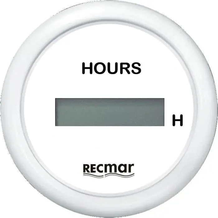 [RECKY39200] HOURMETER Hourmeter White Recky39200 - 51Mm Instrument For Equipment Tracking