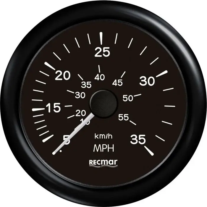 [RECKY18204] SPEEDOMETER Speedometer 0-35 Mph Black | Recky18204 | Instrumentation Gauge