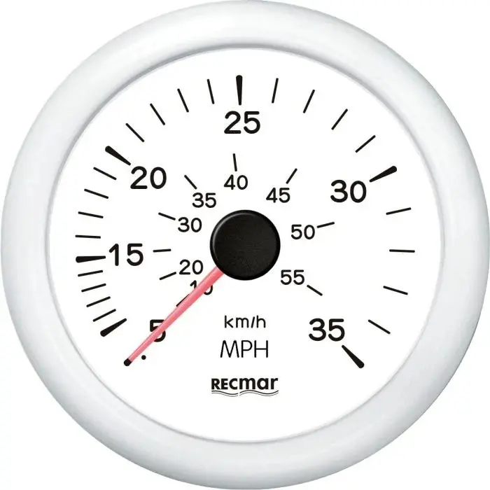 [RECKY18304] SPEEDOMETER Recky18304 White Speedometer 0-35 Mph For Vehicles | Instrumentation