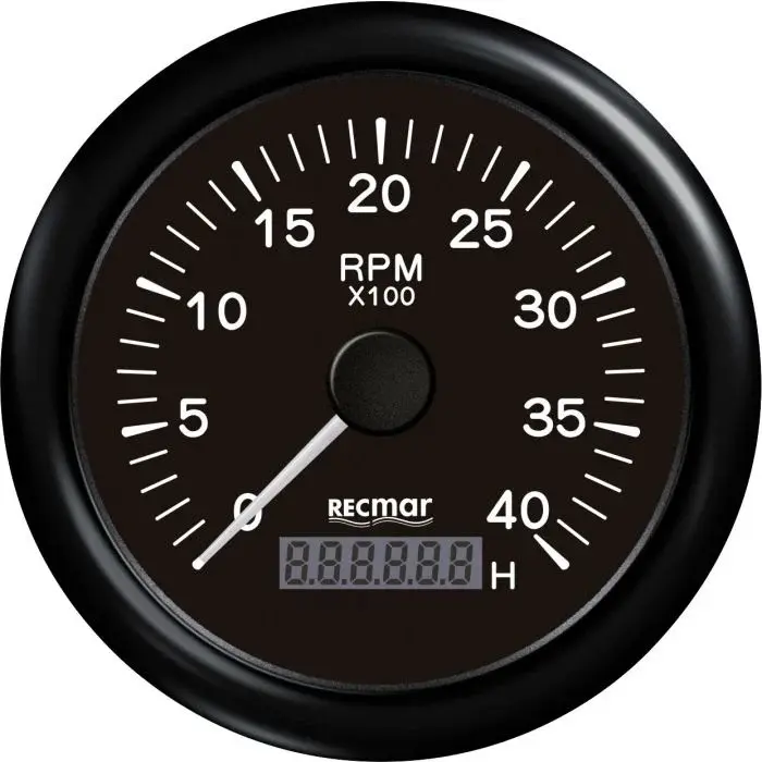 TACHOMETER Tachometer 1.0/10.0 0-4000 Rpm Black Recky07204 - Precision Instrumentation
