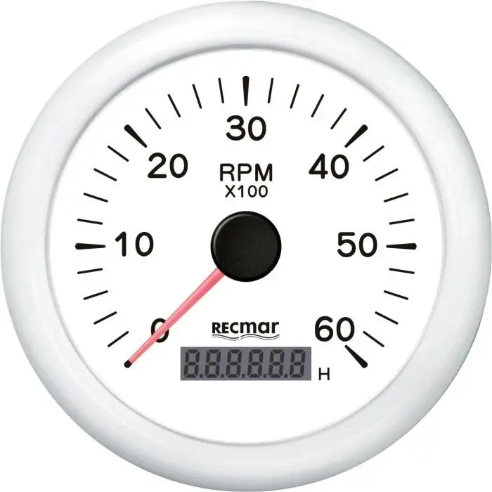 [RECKY07307] TACHOMETER Recky07307 White Tachometer 1.0/10.0 - 0 To 6000 Rpm Measurement