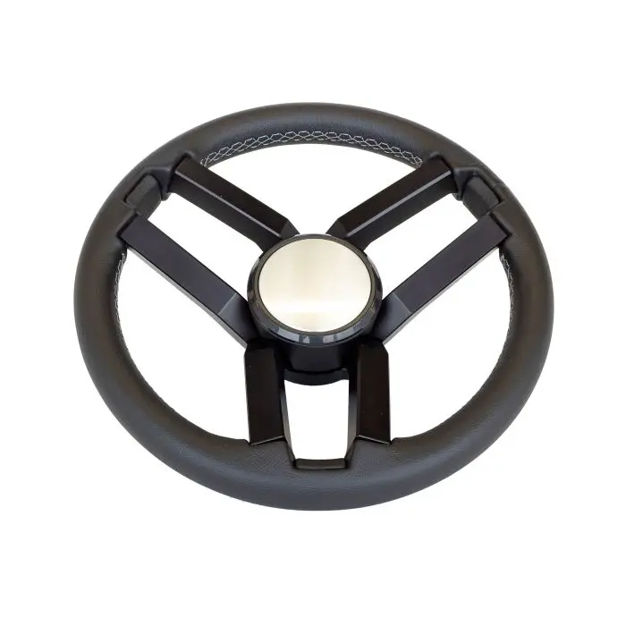Gussi 350Mm Black Leather Steering Wheel | Gs41287 | Superior Control