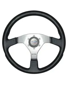 [GS41145] Marina 350Mm Black Steering Wheel | Gs41145 | Stylish Boat Accessory