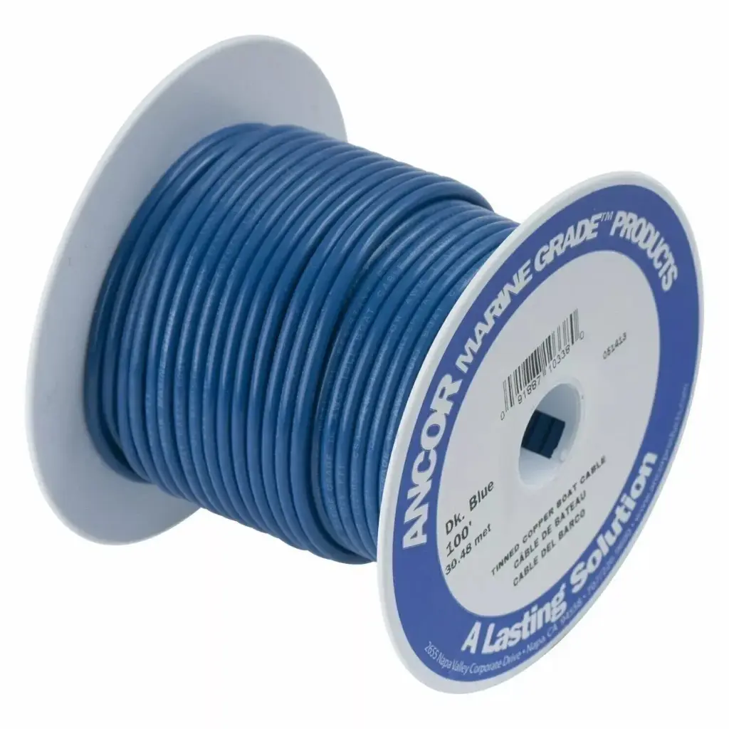 [AM100150] Ancor Tinned copper primary wire 152meter Length, Size AWG18, 0.8 sq.mm Cross-sectional area, Colour: Blue