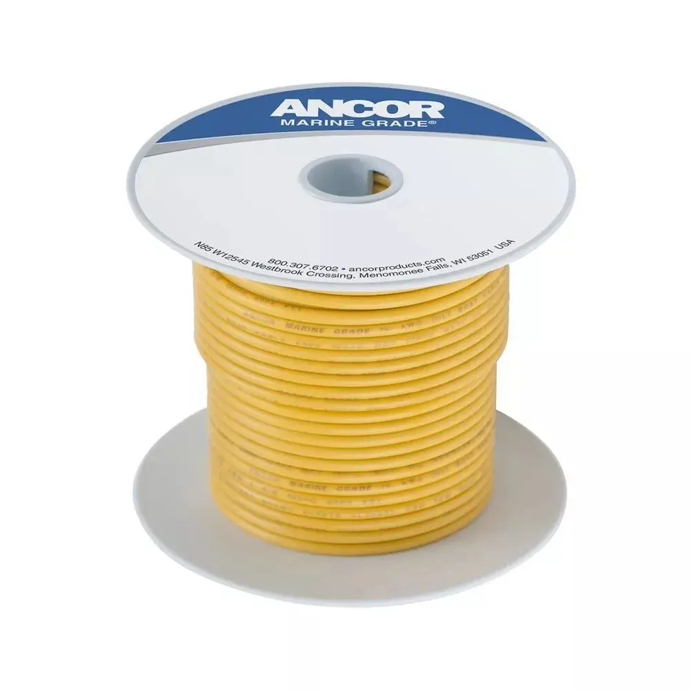 [AM103010] Ancor Tinned copper primary wire 30meter Length, Size AWG16, 1 sq.mm Cross-sectional area, Colour: Yellow