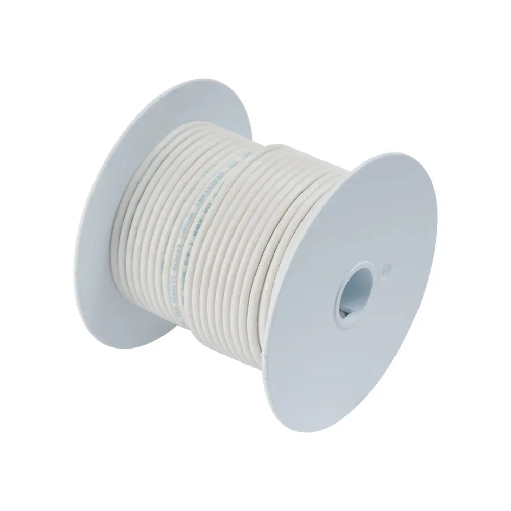 [AM106910] Ancor Tinned copper primary wire 30meter Length, Size AWG12, 3 sq.mm Cross-sectional area, Colour: White