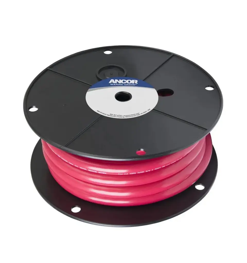 Ancor Tinned copper Battery Cable 30meter Length, Size AWG4/0107 sq.mm Cross-sectional area, Colour: Red