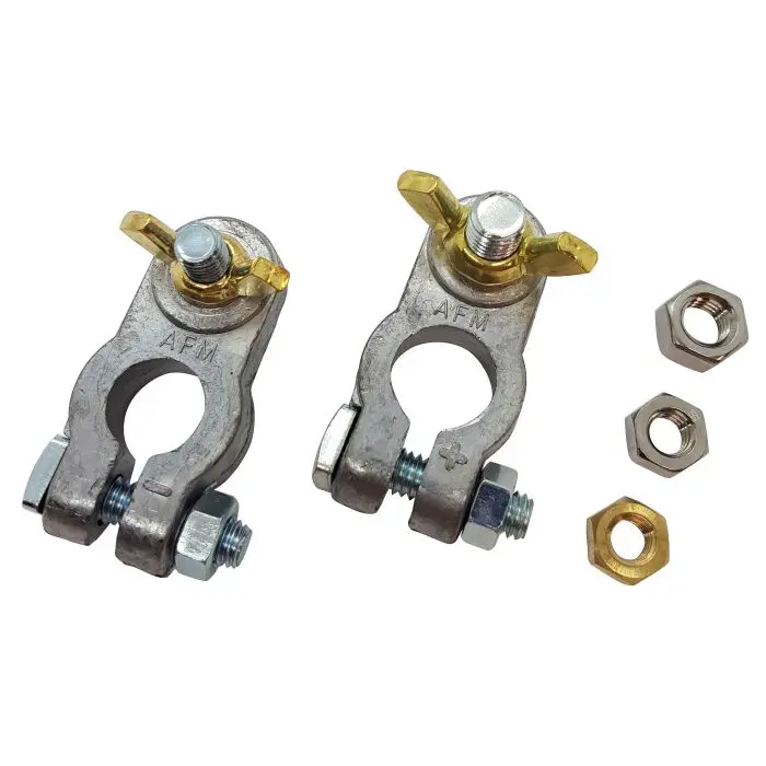 Lead Battery Terminals - AM260325 - Pack Of 2 Units (+ve & -ve)