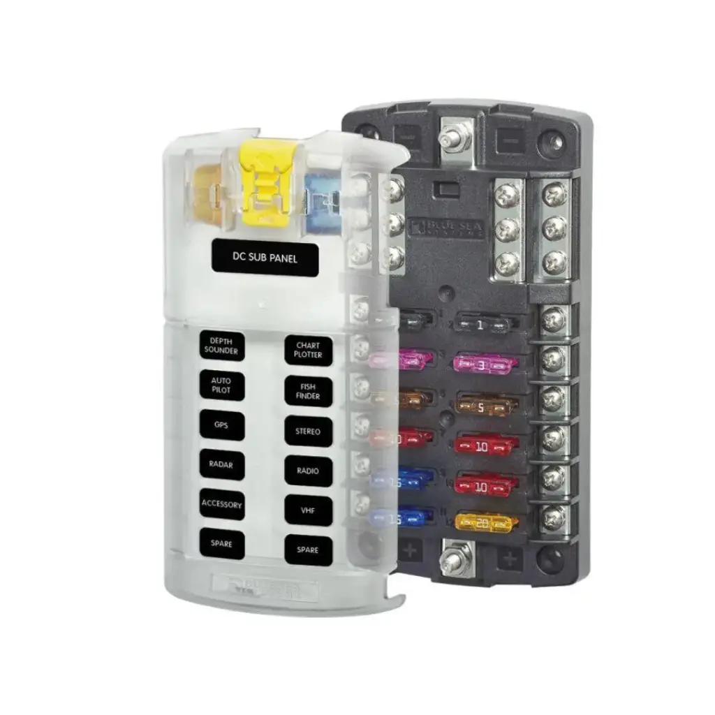 [BS5026] Fuse Block Ato 12 Circuit W/Ground - Bs5026 32V DC 30A x 12