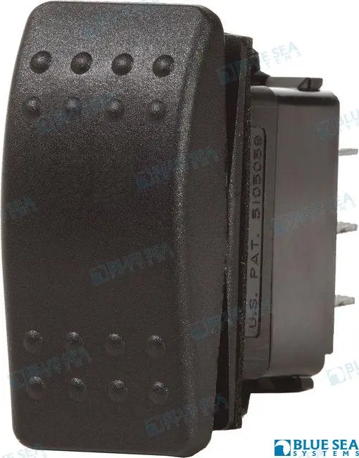 [BS7930] Spst Off-(On) Black Switch - Blue Sea Bs7930