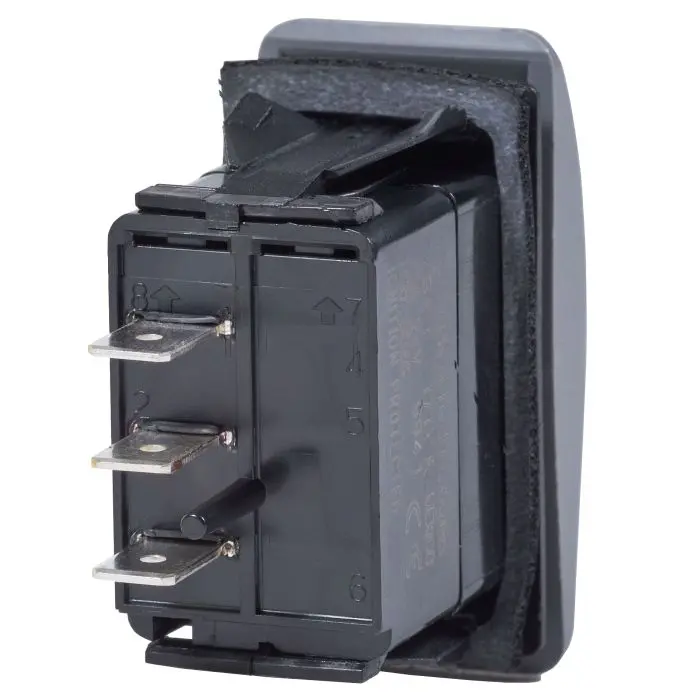 Blue Sea Spdt Switch (On)-Off-(On) Black - Bs7933