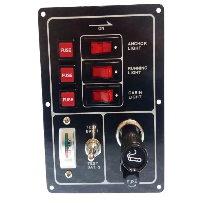 3-Gang Switch Panel With Tester | Model Gs11189 | Goldenship