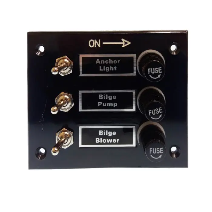 3-Gang Switch Panel Gs11190 - Durable Electrical Control Panel