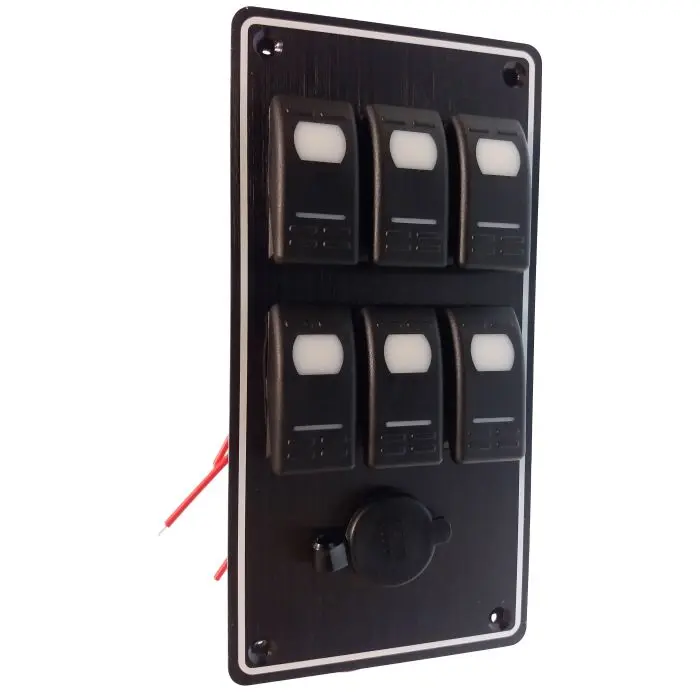 [GS11183] 6 Gang Switch Panel Gs11183 - Multi-Device Control By Goldenship