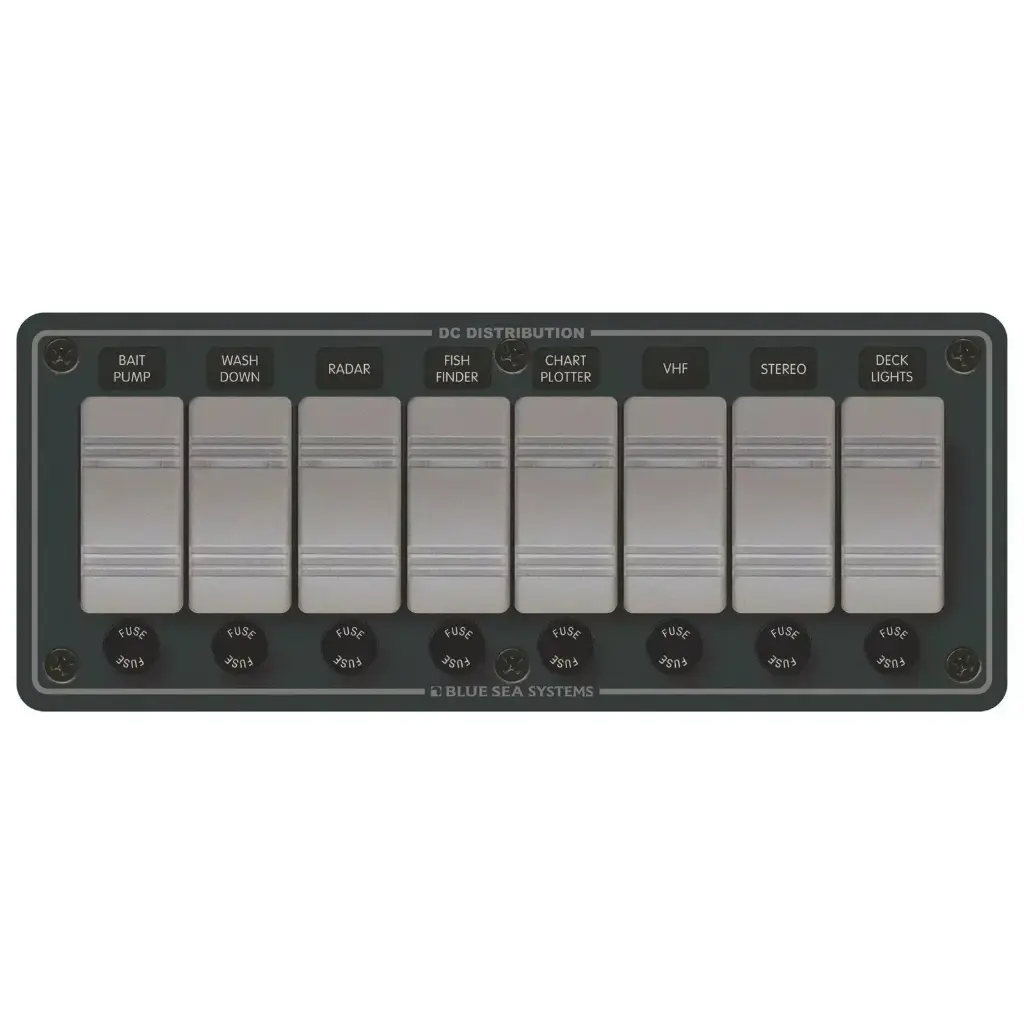 Waterproof 12Vdc 8-Position Panel - Bs8261