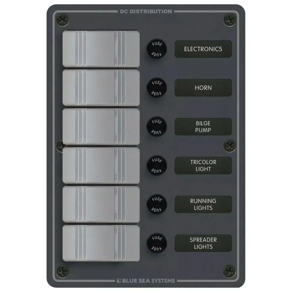 Panel H2O 12Vdc 6 Pos Vert - Bs8053