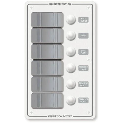 [BS8273] Panel Waterproof 12Vdc 6 Breaker Vert - Bs8273
