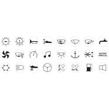 [GS11164] Goldenship Label Panel Ocean System Gs11164 - Durable Marine Electrical Panel