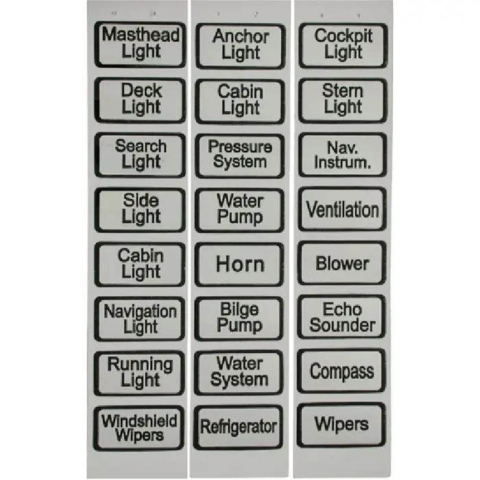 [GS41465] High-Quality White Electrical Stickers Label Gs41465 - 11.5 Cm