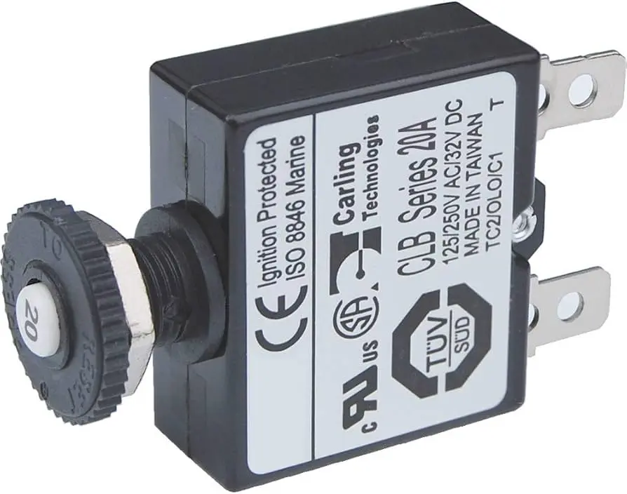 Circuit Breaker Push Button 20A - Bs7057