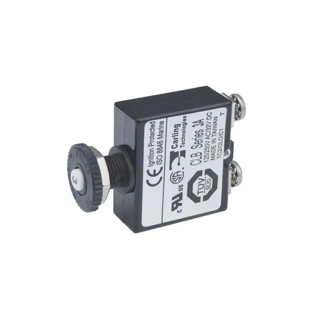 [BS2129] Circuit Breaker Push Button St 3A - Bs2129 By Blue Sea