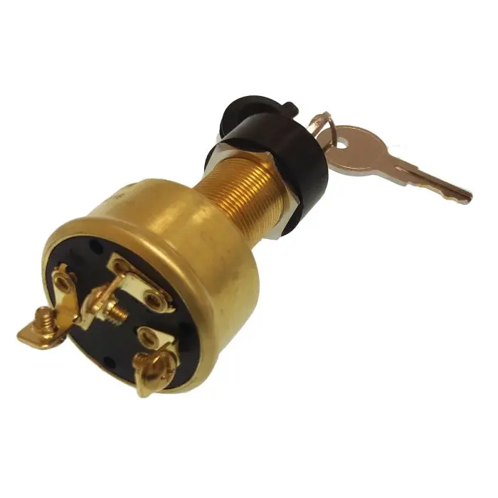 [GS11154] Brass Ignition Starter Switch 4T-3Pos Gs11154 - Durable & Reliable