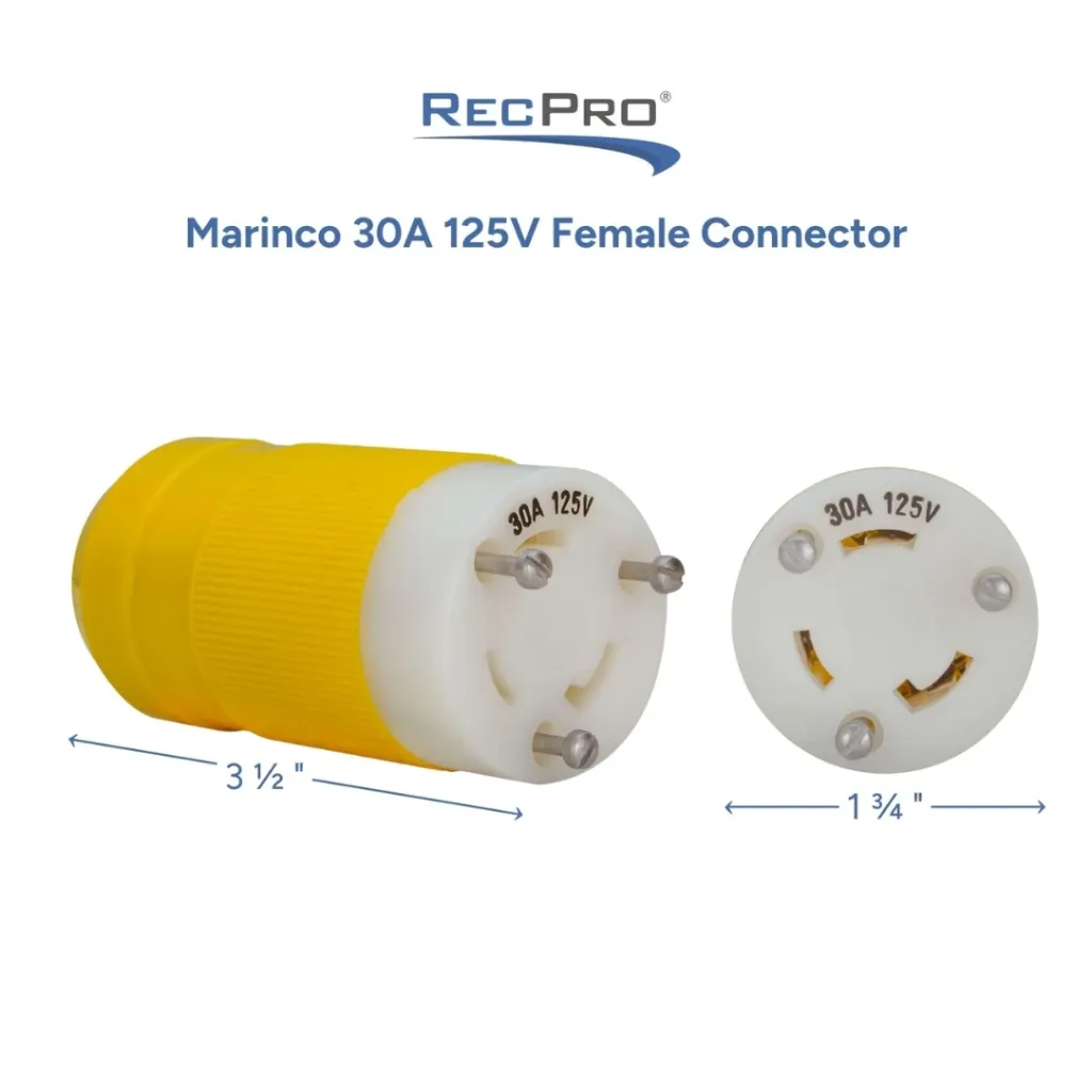 [GS11371] Female Connector 30A 125V Gs11371 - Marine Electrical Accessory