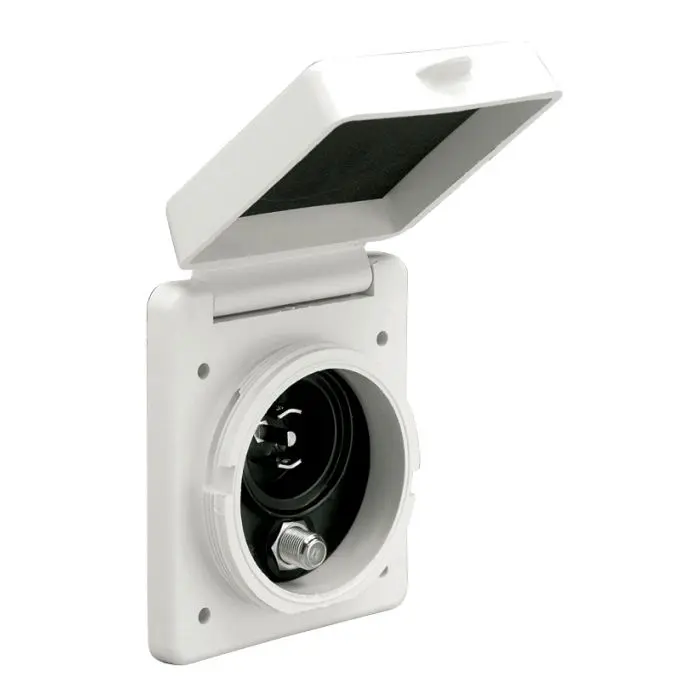 [GS11391] Polycarbonate Tel-Tv Socket Gs11391 | Durable Electrical Connector