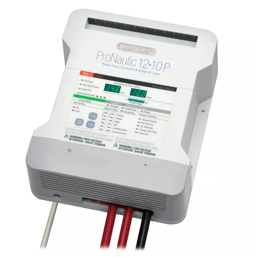 [PM63110] Pronautic 12V 10Amp Dual Output Battery Charger Pm63110 For Marine Use