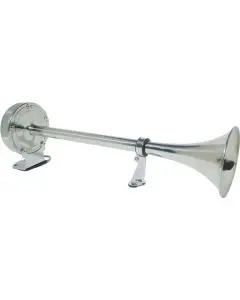 [GS12010] Single Electric Horn 12V - 16" Ss By Goldenship | Gs12010