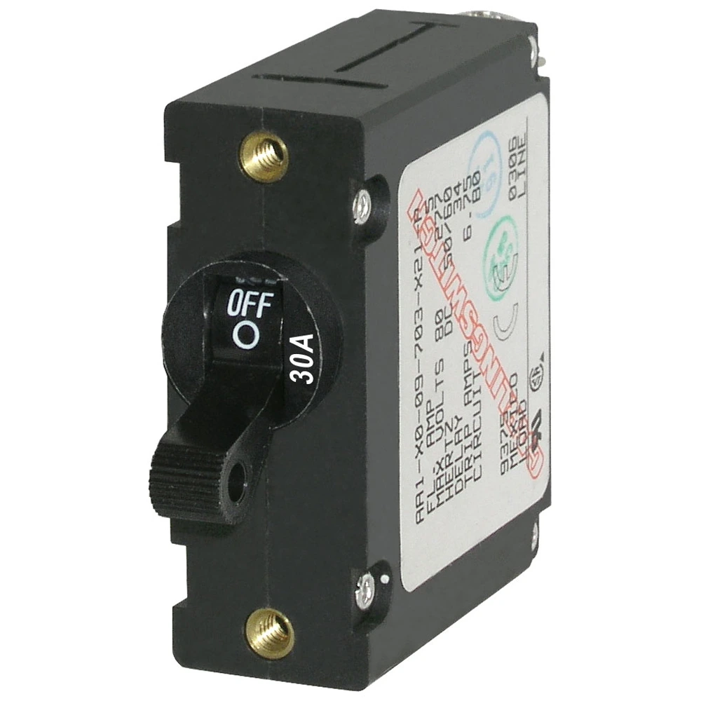[BS7220] Magnetic Circuit Breaker 30A Black - Bs7220