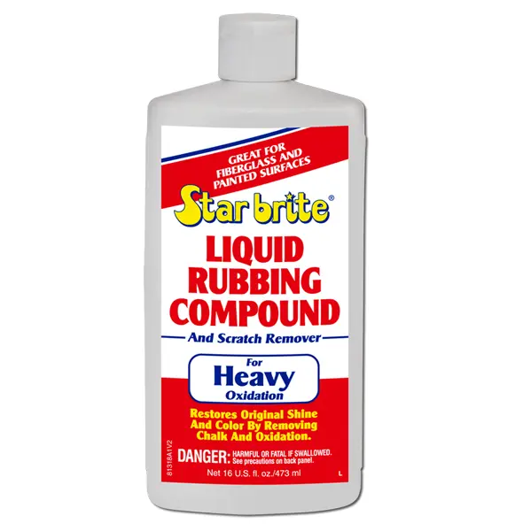 Star Brite Liquido Rubbing Compound Sta81318 - Removes Scratches & Stains