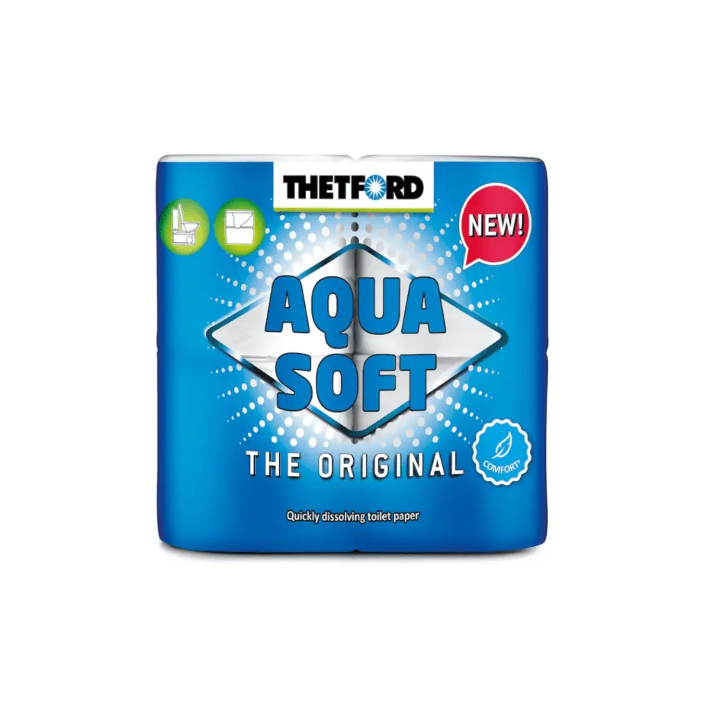 Aqua Soft Toilet Rolls (4 Rolls) | Tf202240 | Quick-Dissolving, No Clogs