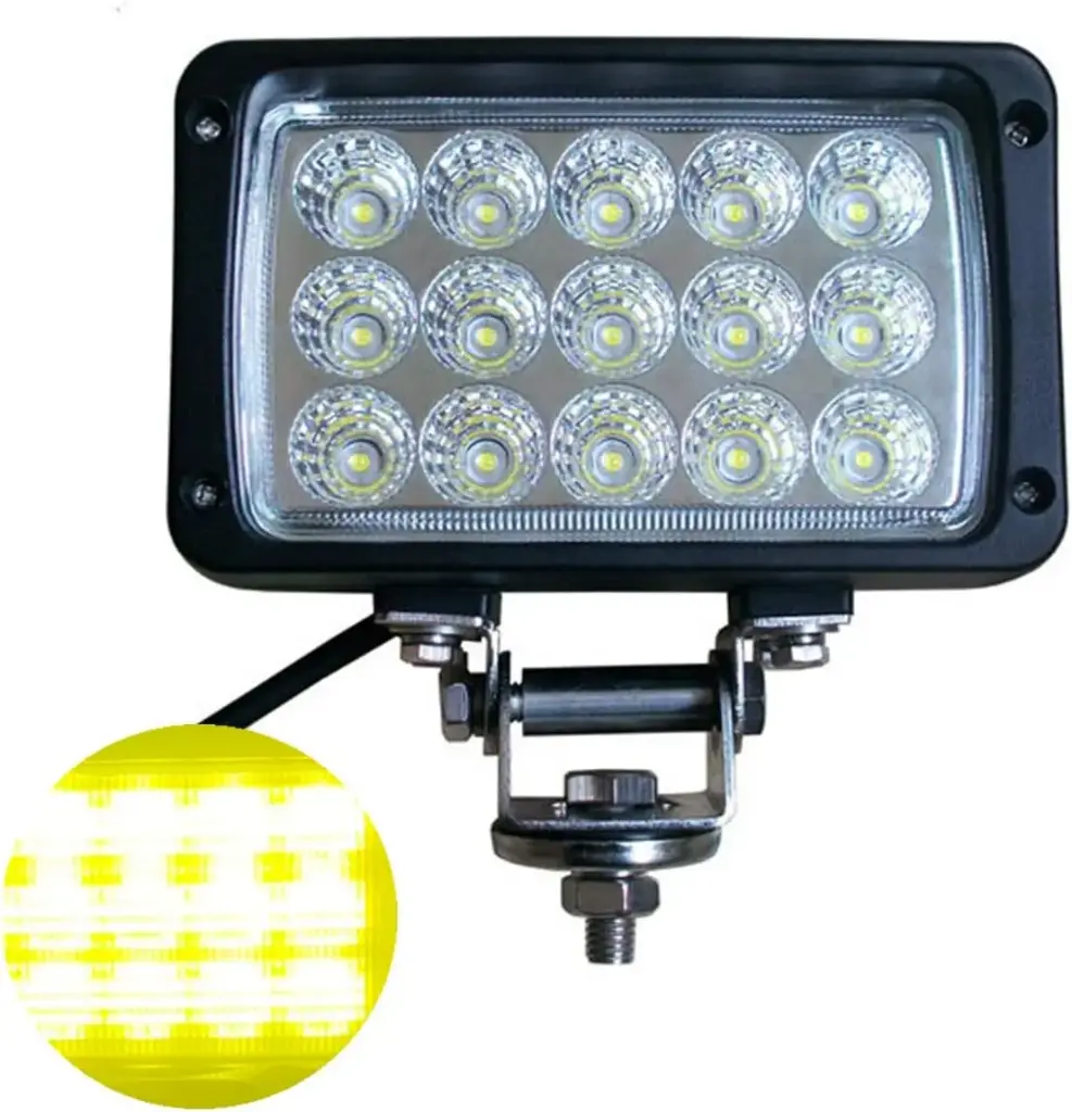 45W Led Work Light Flood Beam 316Ss Bracket - Gs10244