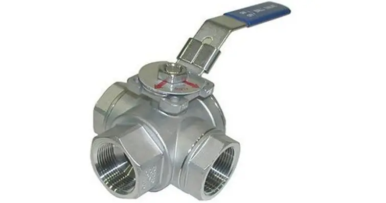 [GS30031] 3-Way Ball Valve 3/4" Gs30031 - Durable Fluid Control Valve
