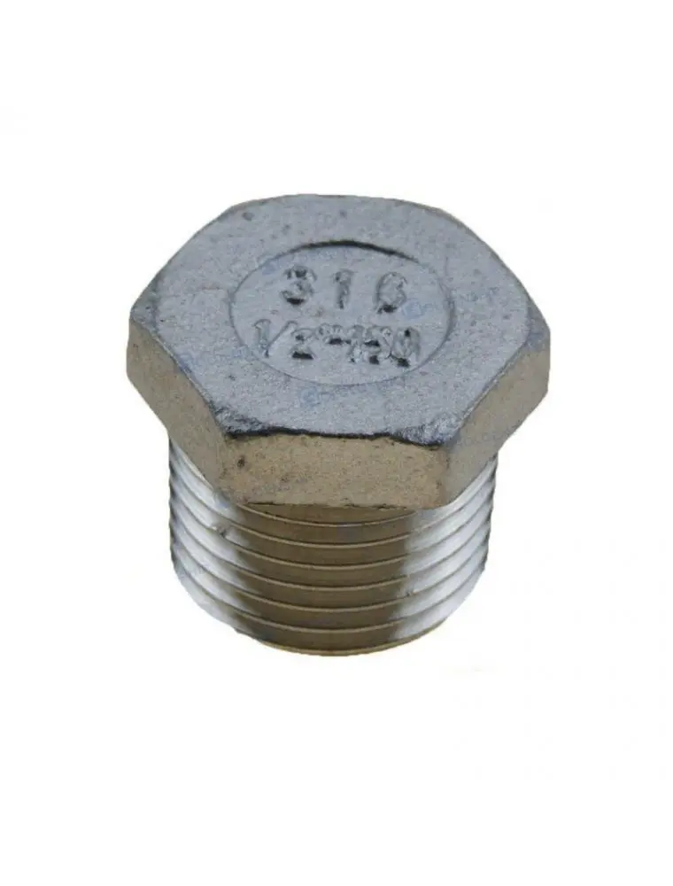 [GS30581] Hex Head Plug Aisi 316 1/2 | Gs30581 | Durable Marine Component