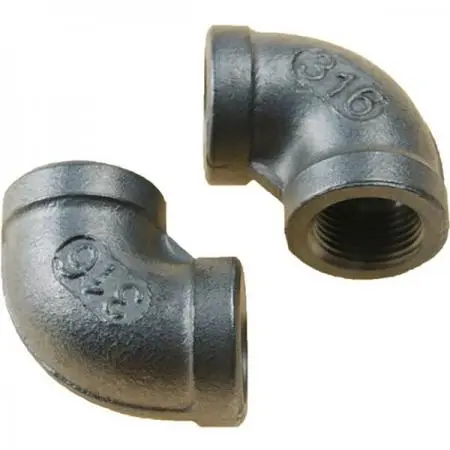 [GS30540] 90º Elbow Banded Aisi316 3/8" (2) | Gs30540 | Marine Pipe Connector