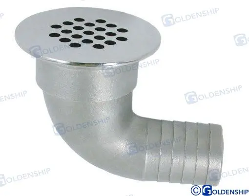 [GS30307] Drain Grate With Barb Adapter 90º - 1.5" | Gs30307 | Goldenship