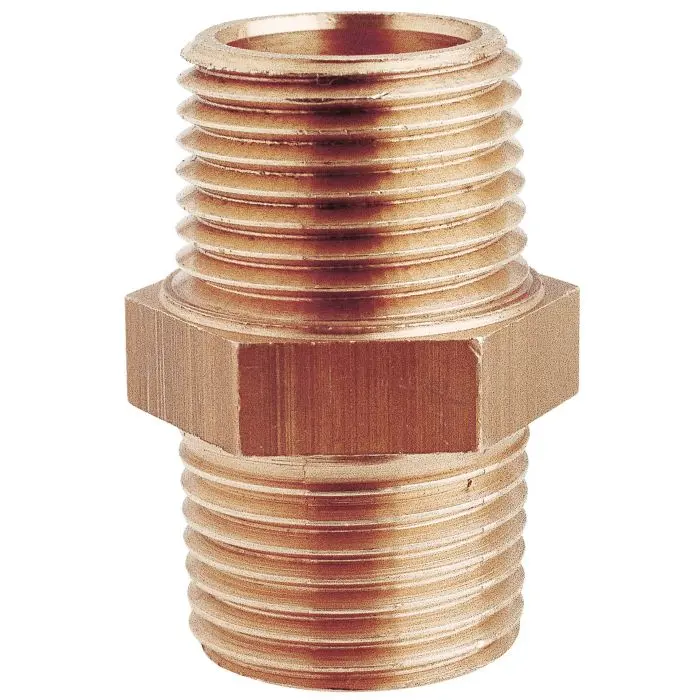 [GS30637] Double Screw Nipple Bronze 1 1/4" | Gs30637 | Hull | Goldenship Finish