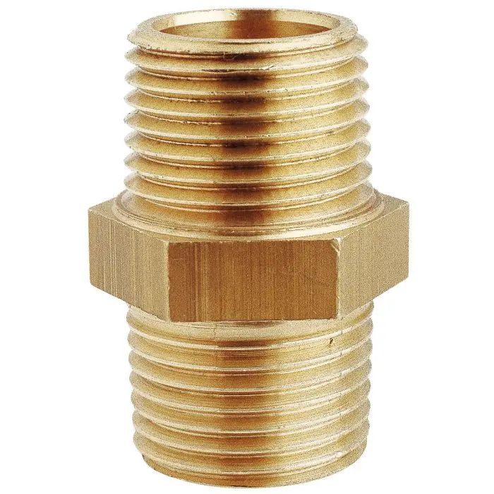 [GS30904] Equal Nipple 1'' M. Brass Cr | Gs30904 | Hull | Goldenship
