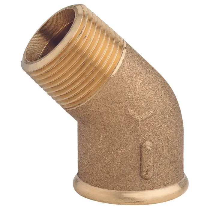[GS30822] 45° Brass Elbow Male-Female. 2'' | Gs30822 | Marine Use | Goldenship