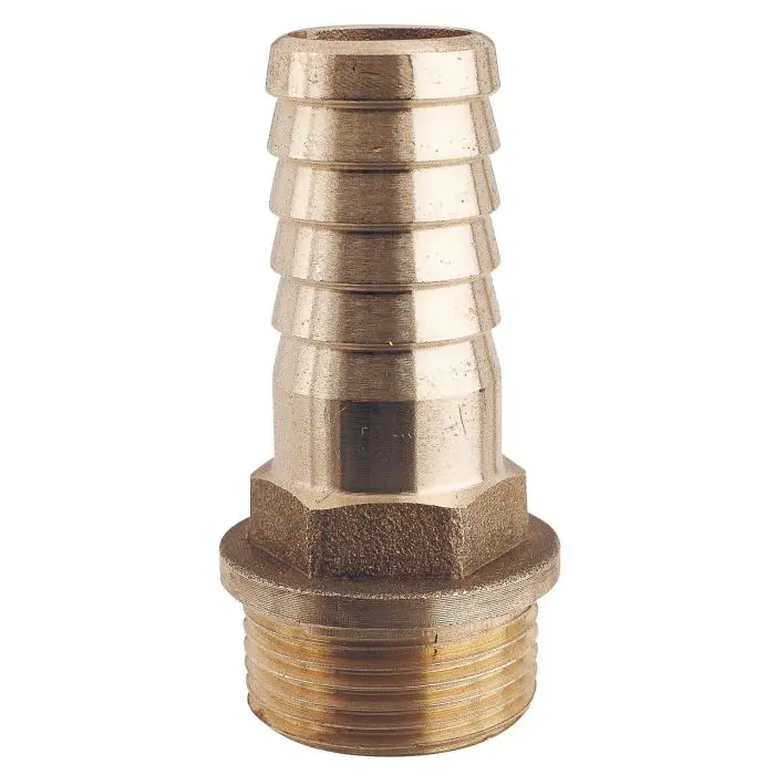 [GS30833] Hose Tail 1/2" X 18M Brass Cr | Gs30833 | Goldenship